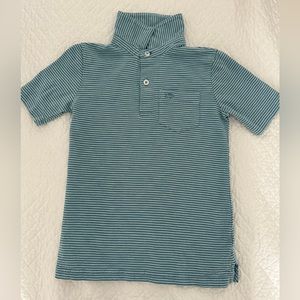 Southern Tide Boys Blue Striped Polo- Small/6-7